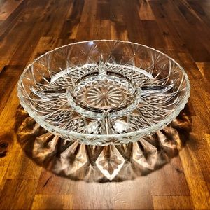 Etched Glass Serving Tray